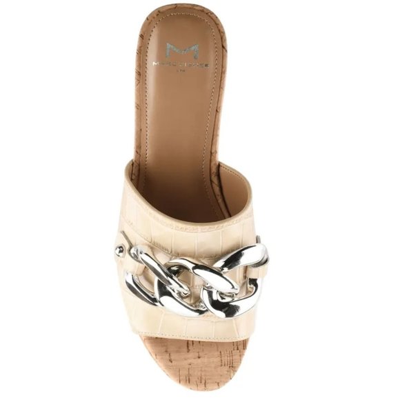 New Marc Fisher LTD Vaneda Platform Slide Sandal, Size 6.5 / 7 / 7.5 / 8.5 /9.5 - Picture 6 of 12